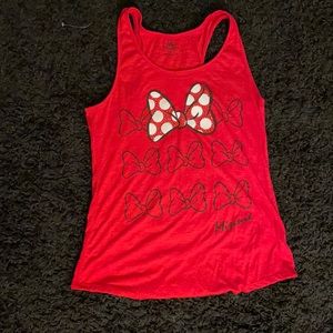 Disney Minnie Bow Red Tank Top